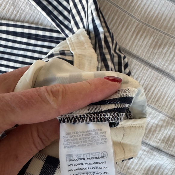 J. Crew Martie Gingham Pant. Size 4 - Picture 6 of 6